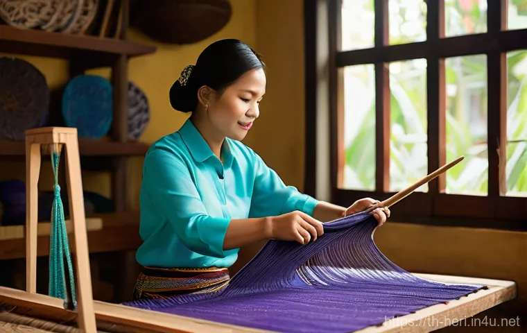 문화재수리기술자 필기시험 자주 출제되는 문제 - **Prompt:** A vibrant scene in a traditional Thai artisan's workshop. A female Thai artisan, perhaps...